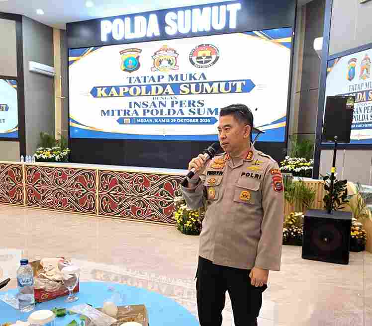 Gelar Acara Tatap Muka, Kapolda Sumut Harap Insan Pers Mampu Pererat Hubungan Kemitraan, Tangkal Penyebaran Hoaks dan Disinformasi, Dukung Penegakan Hukum yang Profesional dan Berkeadilan