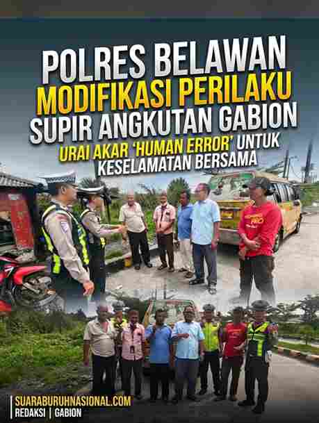 Mengurai Akar Human Error: Polres Pelabuhan Belawan Terapkan Pendekatan Behavioral Engineering pada Pengemudi Angkutan Umum di Gabion