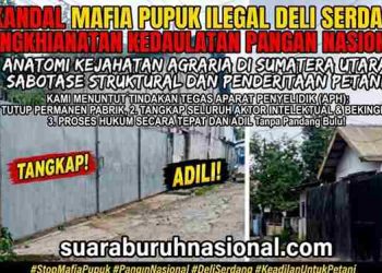 Anatomi Kejahatan Agraria: Dugaan Skandal Pabrik Pupuk Ilegal Deli Serdang sebagai Anomali Struktural dan Pengkhianatan Nyata terhadap Kedaulatan Pangan Nasional