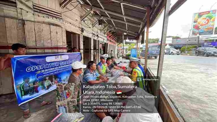 Masuk Hari ke-4 Operasi Patuh Toba 2026, Satlantas Polres Toba Sasar Sopir Angkot di Laguboti