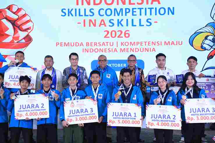Wamenaker Tutup InaSkills 2026, Ini Daftar Pemenangnya