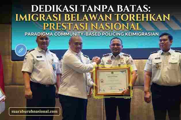 Dedikasi Tanpa Batas: Imigrasi Belawan Torehkan Prestasi Nasional Melalui Paradigma Community-Based Policing Keimigrasian