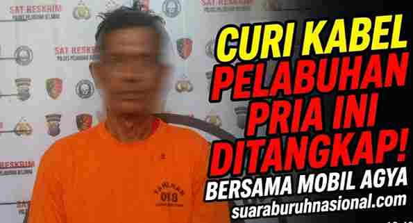 Curi Kabel Tembaga di Pelabuhan Belawan, Pria 42 Tahun Ditangkap Polisi Bersama Mobil Agya