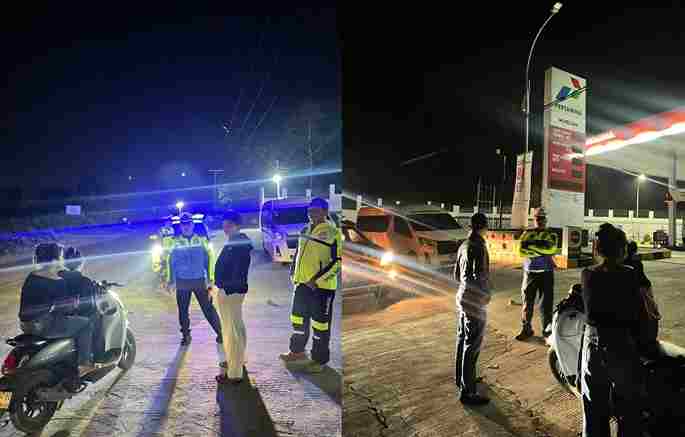 Satlantas Polres Toba Gelar Blue Light Patrol Malam Minggu, Cegah Balap Liar di By Pass Balige