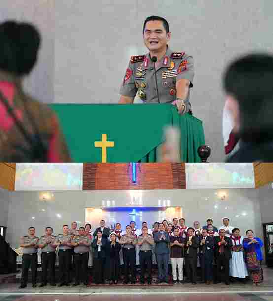 Minggu Kasih di Gereja HKBP Sudirman, Kapolda Sumut Ajak Masyarakat Perangi Narkoba dan Jaga Kamtibmas