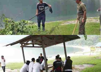 Serius Sukseskan Even Budaya Marpangir, Audi Murphy Sitorus Turun Langsung Pimpin Gotong Royong di Pantai Pakkodian