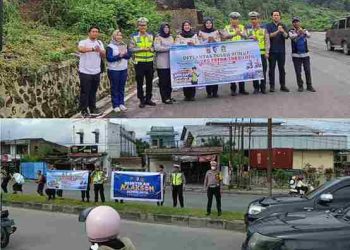 Polda Sumut Gencarkan Edukasi Keselamatan Berlalu Lintas di Tiga Lokasi dalam Operasi Patuh Toba 2026