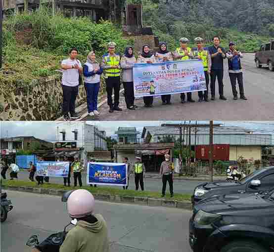 Polda Sumut Gencarkan Edukasi Keselamatan Berlalu Lintas di Tiga Lokasi dalam Operasi Patuh Toba 2026